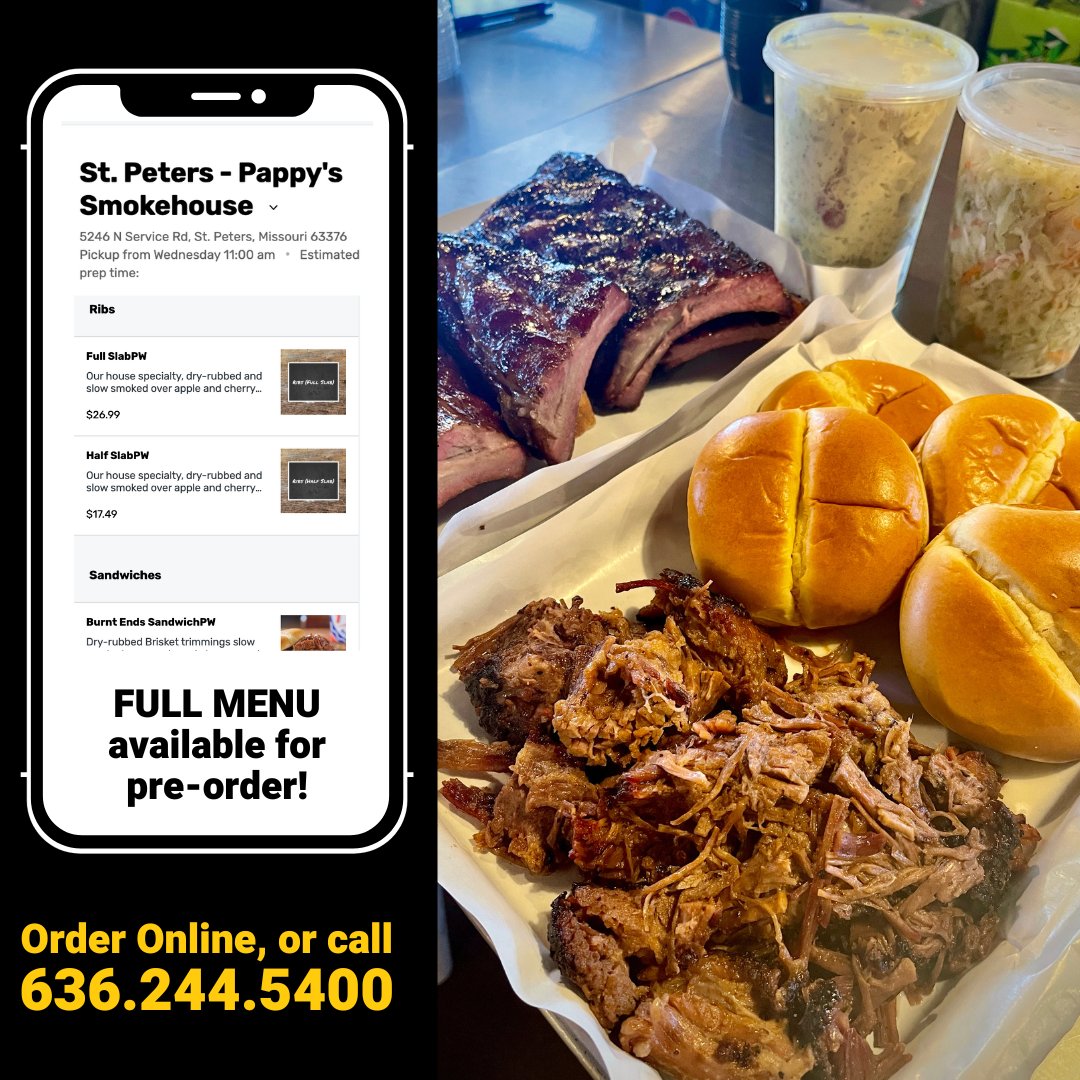 Who's stocking up on bubbly and Pappy's BBQ for New Year's Eve? 🍾 🐖 🔥😋

 📲 636.244.5400 or pappys-st-peters.square.site to place your order. #newyearseve #celebratewithbbq 

#newyearseve #pappyssmokehouse #bbq #celebrate #stcharleseats #stcharlesfoodie