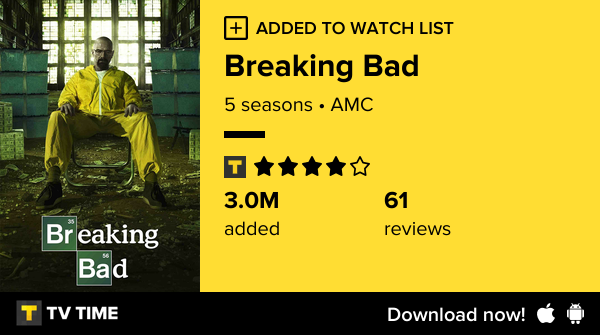 httptoxjc's tweet photo. I've just started following Breaking Bad https://t.co/OE14vQs9Gp #tvtime https://t.co/vmj9NQBUou