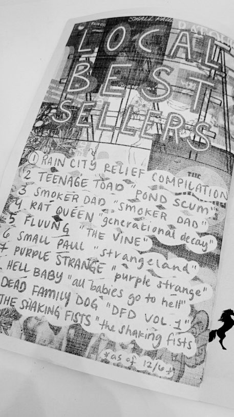 Sonic Boom Records Local Best Sellers of the Year in Seattle… worked endlessly on 1 and 6 😅 

<a href="/RainCityRelief/">Rain City Relief</a> raised 40K in WA State Musician Relief this year. Proud of everyone involved who helped make that happen❣️

s/o @yak0vision at SB &amp; <a href="/den_tapes/">Den Tapes</a> for championing local 🎵