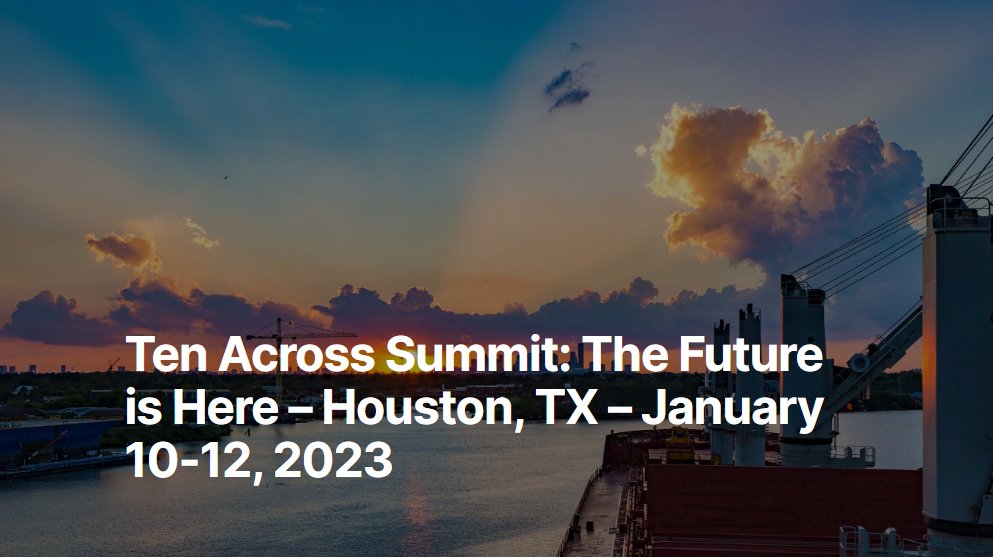 TheH2OInstitute's tweet photo. Join experts from around the country working on the pressing issues of water, energy, climate, heat, infrastructure, housing, and risk during the 2023 Ten Across Summit in Houston, Jan. 10-12 @Ten_Across. More info at https://t.co/okytHw47nN #TenAcross #10XTheFutureIsHere https://t.co/2GD52BT8re