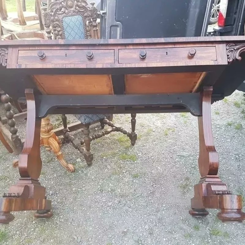 angleseyantique's tweet photo. A mid 19c rosewood sofa table. At Anglesey Antiques and interiors 31castle st Beaumaris Anglesey LL58AP Thanks. 
#rosewoodsofatable
#countryhouse
#sjorfordantiques https://t.co/XzUyHVQtPS