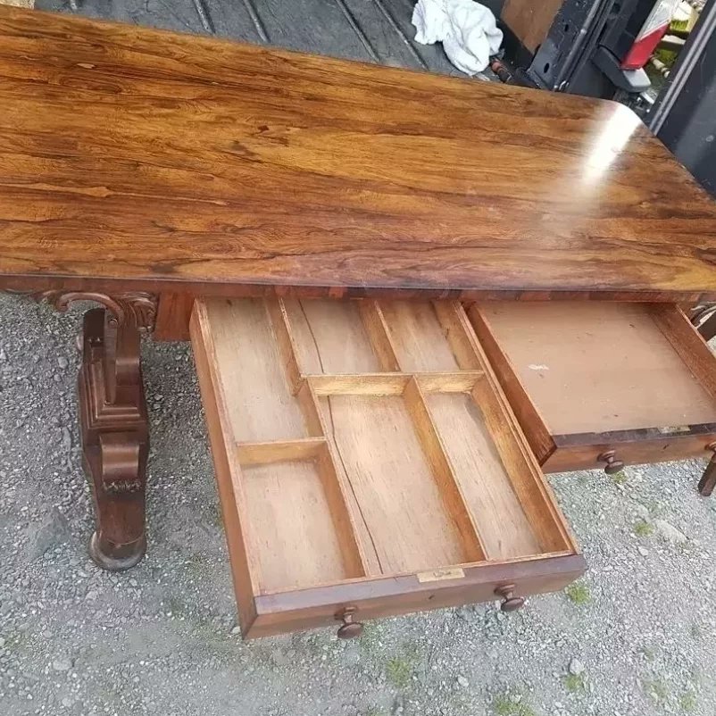 angleseyantique's tweet photo. A mid 19c rosewood sofa table. At Anglesey Antiques and interiors 31castle st Beaumaris Anglesey LL58AP Thanks. 
#rosewoodsofatable
#countryhouse
#sjorfordantiques https://t.co/XzUyHVQtPS