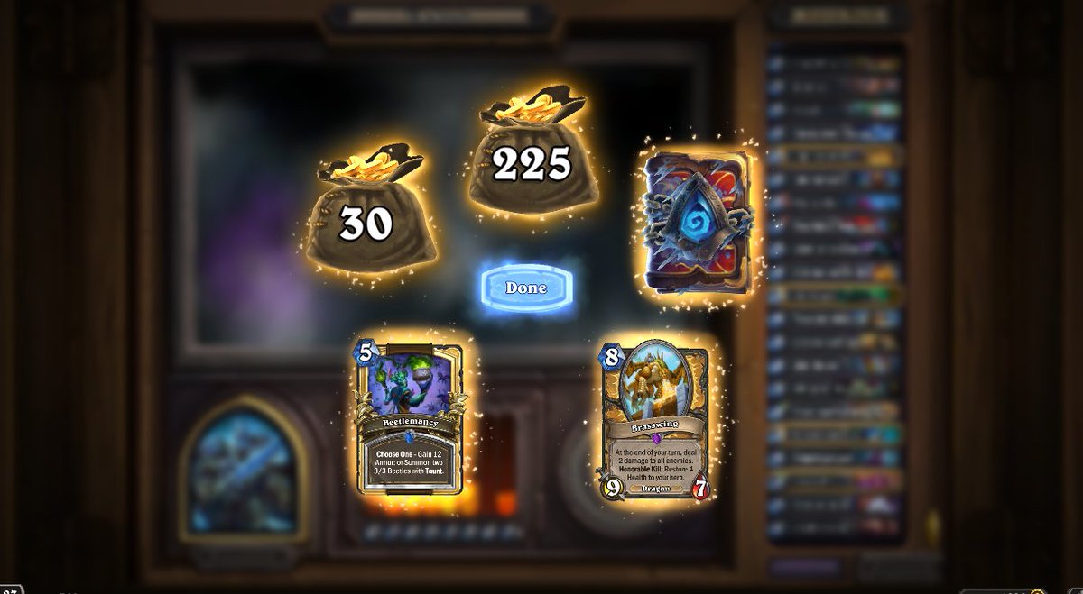 Moluk13's tweet photo. Didn't play HS at all for like 12 weeks (maybe more). Got 12 wins in my 2nd arena run. Heard that DK was broken before microadjustments and it still is. https://t.co/J4ZO9hCqvW