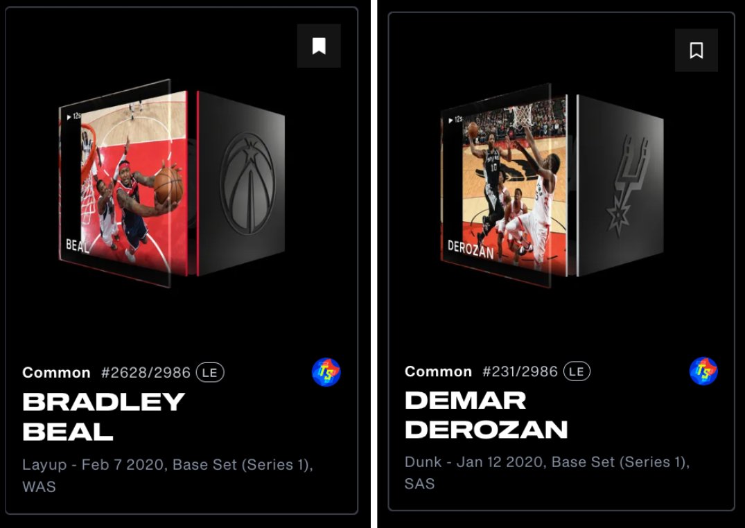 Just added two more #TopShotDebut moments to my collection - @RealDealBeal23 and @DeMar_DeRozan are both underrated #NBA stars! I'm pumped to have two more S1 TSDs! 

@NBATopShot @DCTopShot @WashWizards @NBA

#NBATopShot #DCTopShot #WashWizards #onFlow #NFT #web3 #FutureOfFandom