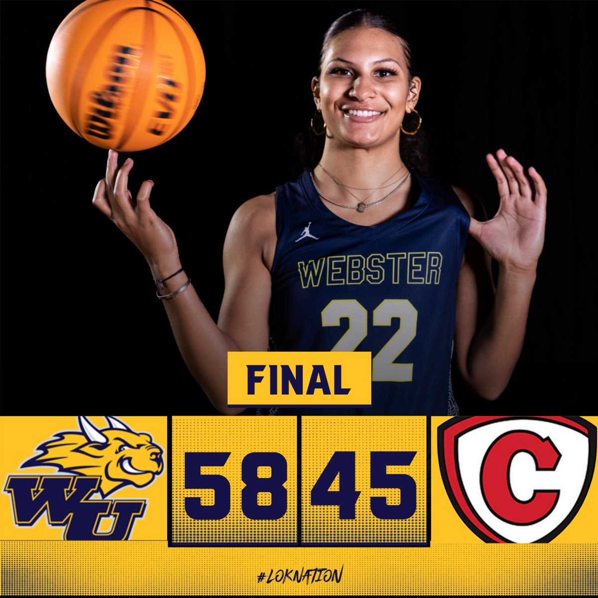 Webster U. Athletics (@gorloksports) on Twitter photo GORLOKS WIN! <a href="/GorlokWBB/">Webster University Women's Basketball</a> wins their sixth straight with a 58-45 victory over Carthage in the Music City Classic! Quick turnaround for the Gorloks as they take on Penn State Behrend tomorrow at 12:30 p.m. in Nashville! <a href="/WebsterUNews/">WebsterU News</a> <a href="/websteru/">Webster University</a> <a href="/SLIAC/">SLIAC</a>
#LokNation GORLOKS WIN! <a href="/GorlokWBB/">Webster University Women's Basketball</a> wins their sixth straight with a 58-45 victory over Carthage in the Music City Classic! Quick turnaround for the Gorloks as they take on Penn State Behrend tomorrow at 12:30 p.m. in Nashville! <a href="/WebsterUNews/">WebsterU News</a> <a href="/websteru/">Webster University</a> <a href="/SLIAC/">SLIAC</a>
#LokNation