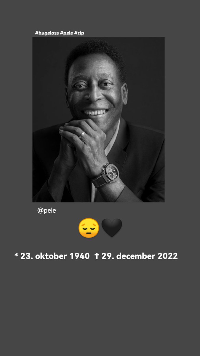 13Tjasa's tweet photo. #ripPele #legend #hugeloss https://t.co/oToE2MgxIV