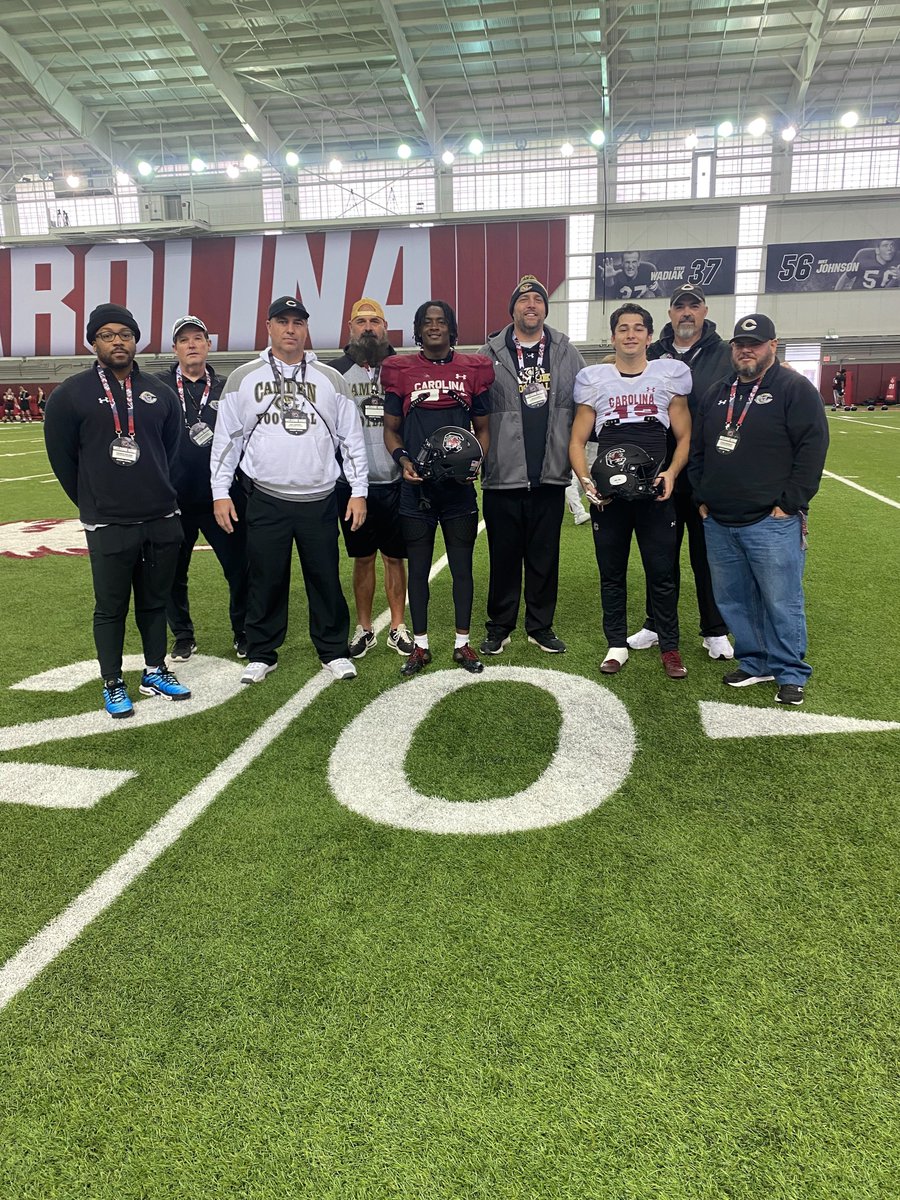 It’s a very rewarding feeling to see guys succeed when they graduate the <a href="/FootballCamden/">🐶🏈Camden Bulldogs Football</a> program. Caught these two <a href="/Joseph_Byrnes11/">Joseph Byrnes</a> <a href="/JosephMorrisIII/">Joseph Morris</a> at bowl practice last week. Good luck to them and <a href="/GamecockFB/">South Carolina Football</a> in Jacksonville tomorrow!