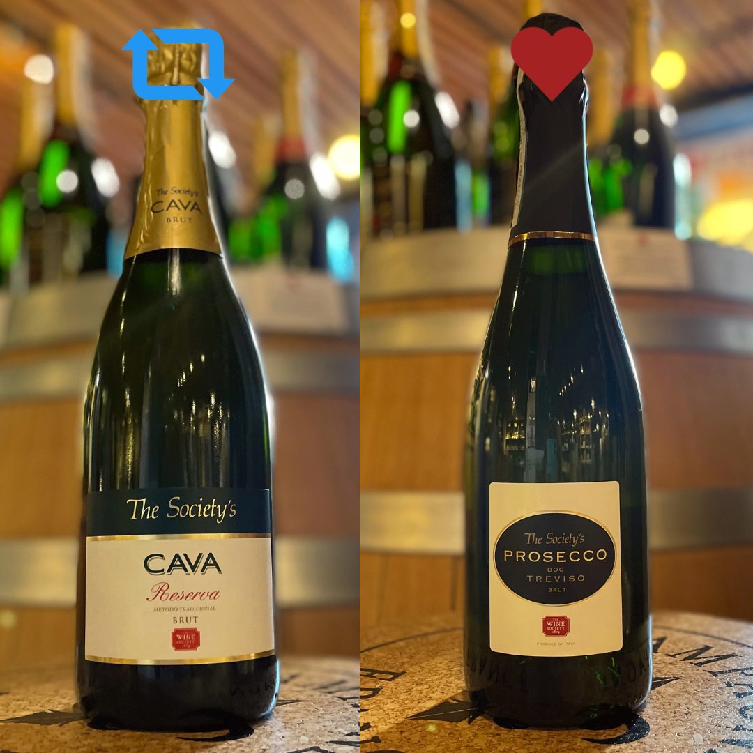 With New Year's Eve fast approaching, we have one important question to ask... 
Cava or Prosecco?🥂 Which would you pick?

🔁 Retweet for The Society's Cava Reserva Brut NV
❤️ Like for The Society's Prosecco