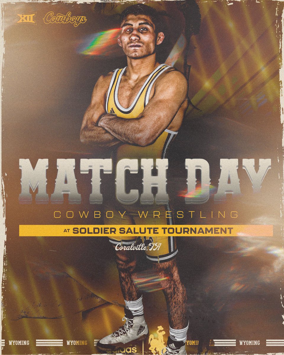 WyoWrestle's tweet photo. It’s match day! 🤠🆙

Ready to wrestle at the Soldier Salute! #LCT https://t.co/1uQLGSPqxM
