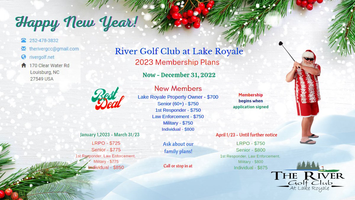 river_royale's tweet photo. #HappyNewYear #GolfClub #GolfClubMembership https://t.co/cjtP4eozUN