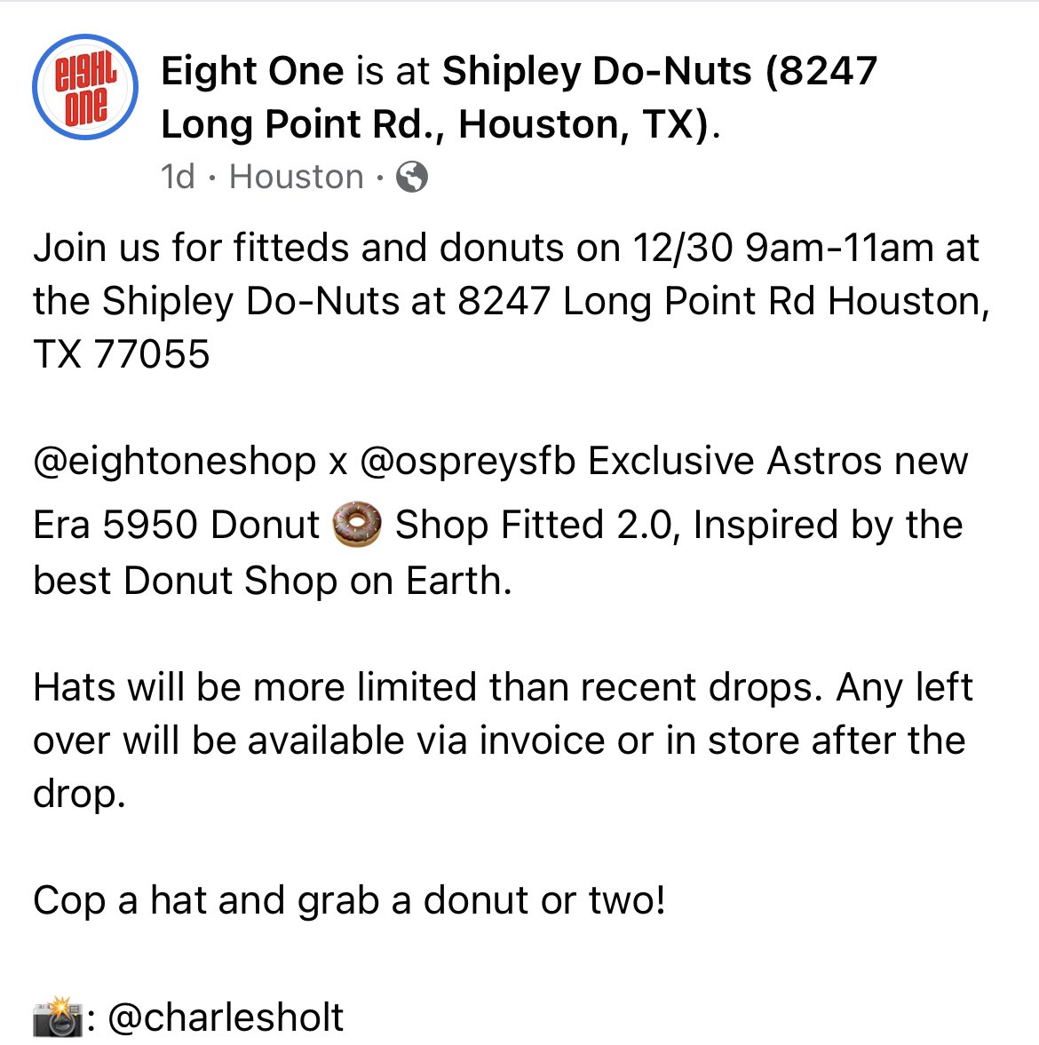 Oh my👀🔥 Astros x Shipleys donuts colab🤝