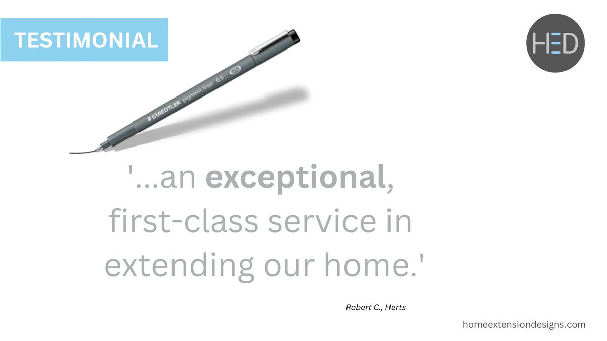 home_extensions's tweet image. We appreciate every testimonial we get for our planning drawing service.

We can also help with planning permission and building regulations.

Take care,

The HED Team

#build #hertfordshire #herts #HED