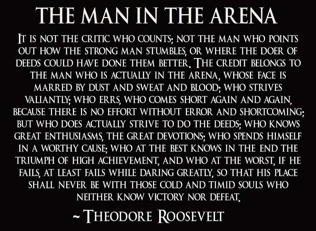 RosannaInvests's tweet image. Man in the Arena!!!