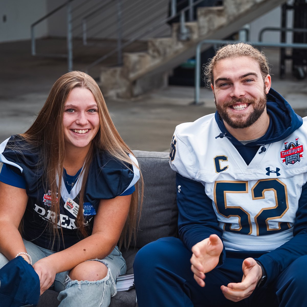 mattfreeman05_'s tweet image. Several Notre Dame players took time on Thursday morning to be part of the Dreams Come True event.