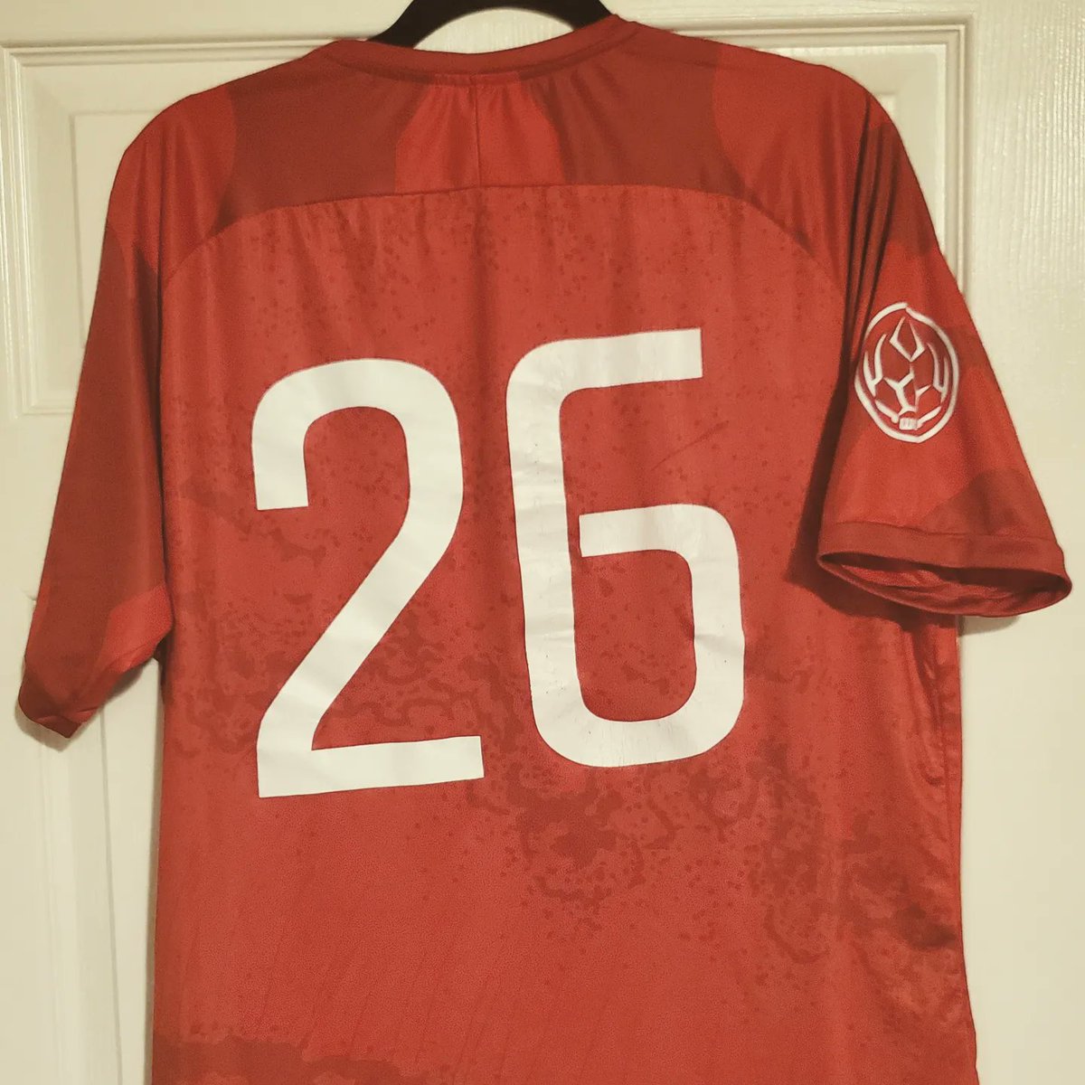 BrocksKitCloset's tweet photo. Keep the @providencecity_ jerseys coming! 2022 Guardian matchworn jersey. @gform @wegotsoccer @inariasoccer #footballshirt #soccerjersey #kitcollector #roguered #pcfc ❤️🖤☠️⚽️ https://t.co/5KfQi8Zr6t