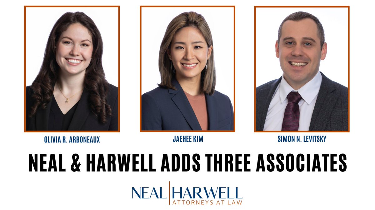 We are excited to announce that Olivia Arboneaux, Jaehee Kim and Simon Levitsky have joined the firm's litigation group. Learn more about each of these attorneys here: bit.ly/3WNaXpq