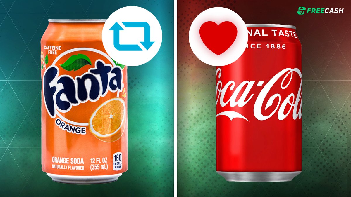 freecashcom's tweet photo. ❤️ Fanta
🔁 Coke

Really need to know this to know who is cool. Team Fanta ALL the way no? https://t.co/RhaO5GqC9e