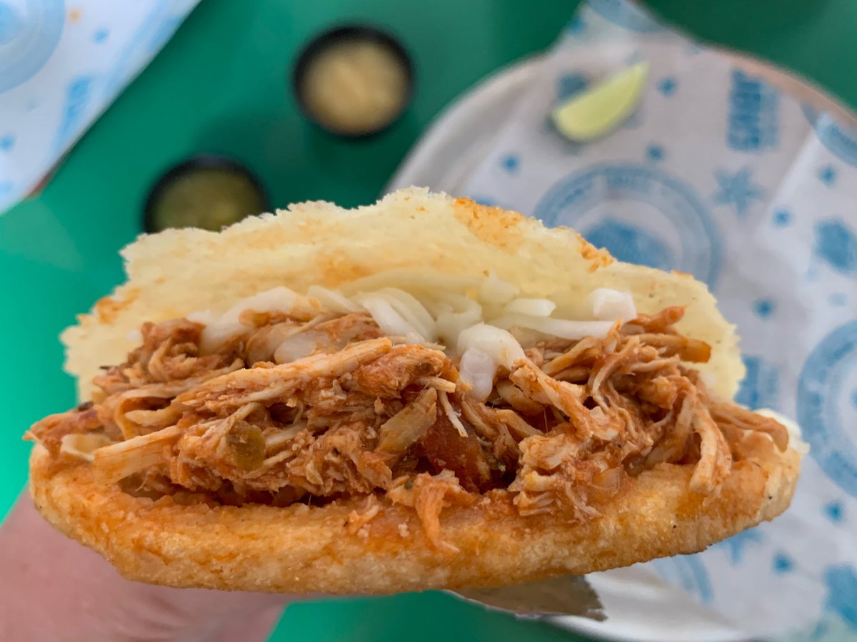 Have you ever tried our arepas? Our arepa tradicional is filled with shredded chicken, cheese and our rosada sauce. On Thursday our in store special is an arepa and empanada for $8. Add a little pineapple habanero salsa if you like the heat!