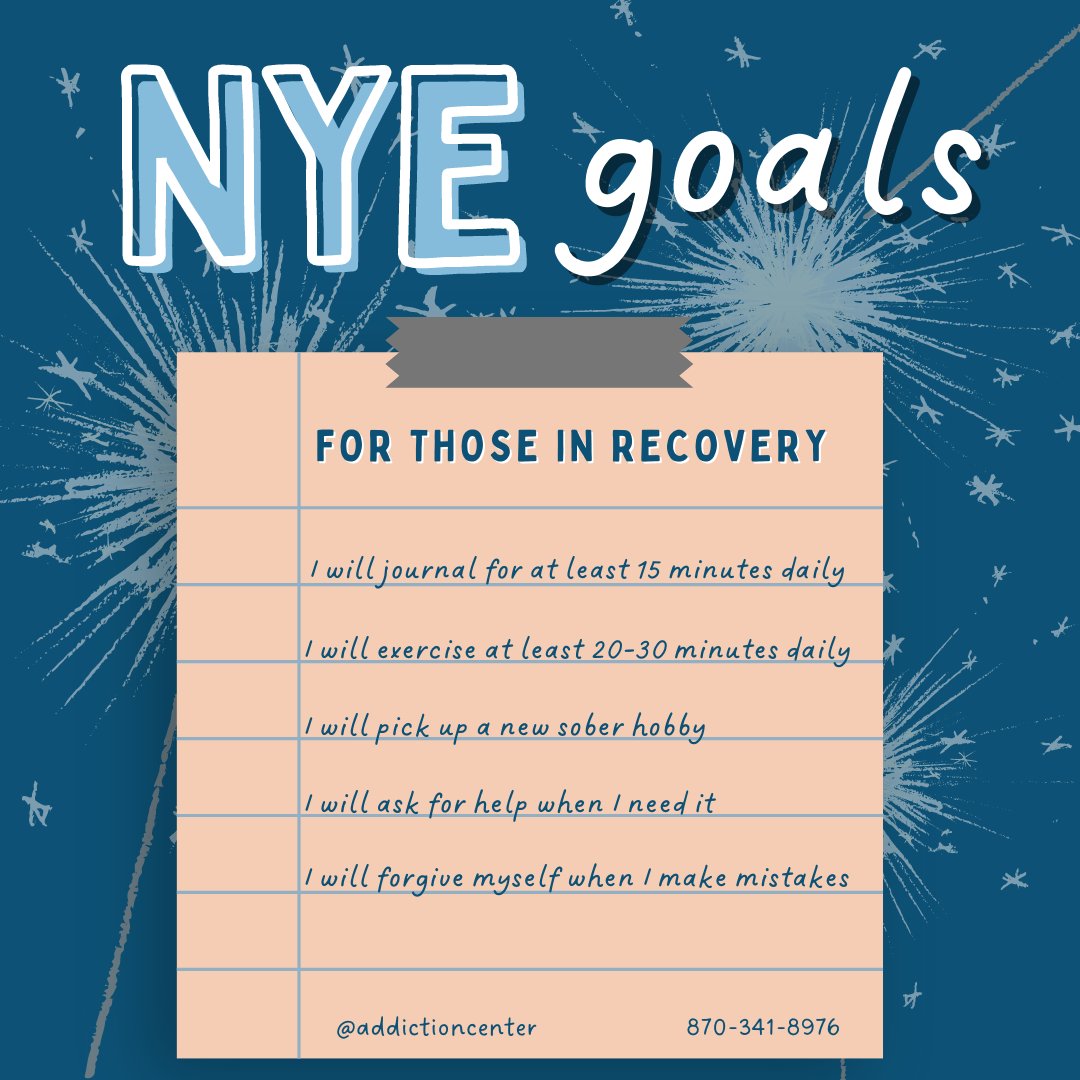 Can’t think of any goals to write down for the #newyear? 

Try starting with this list!

#happynewyear #nye #growth #happyholidays #selflove #addictioncenter