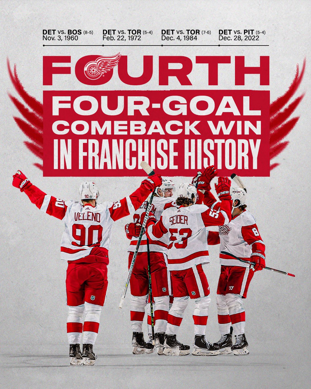 Detroit Red Wings on X: Tonight we celebrate and honor