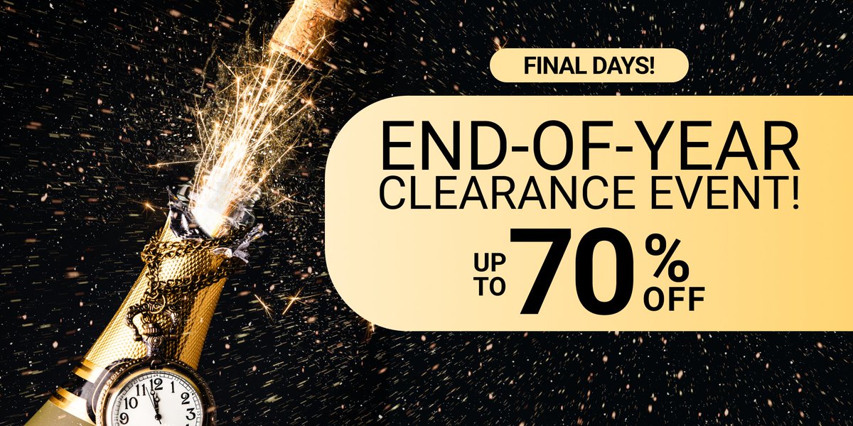 LSCollection's tweet image. 🍾 The year is coming to an end and so is our End-Of-Year Clearance Event! Don't forget to shop these deals before they are gone!
shorturl.at/nowTV