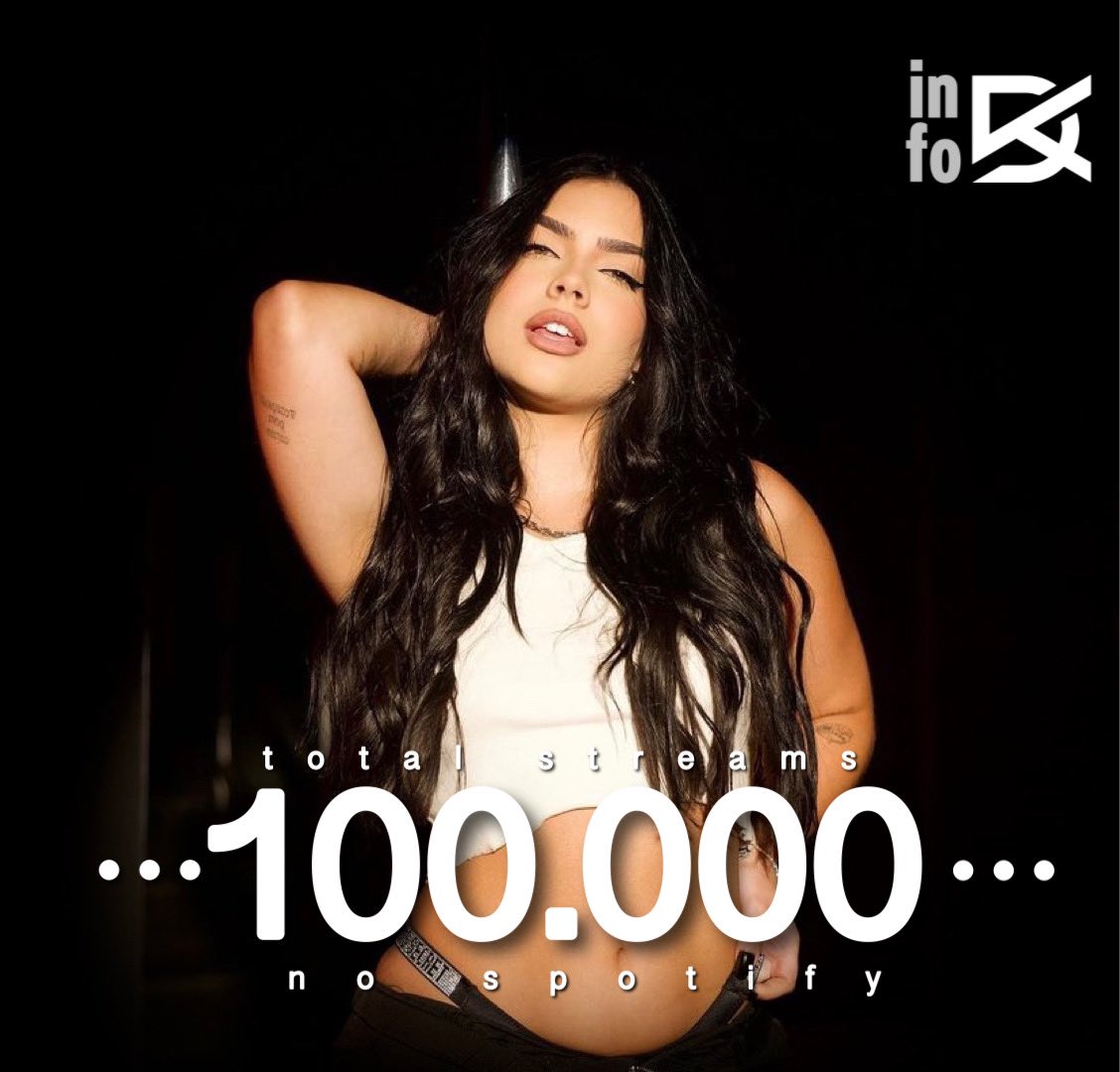 infodudakropff's tweet photo. “Só Mais uma Noite” atingiu CEM MIL streams no Spotify. Todas as três músicas de Duda Kropf atingiram tal marca na plataforma. 😮‍💨 https://t.co/ppYhxNE5Lu