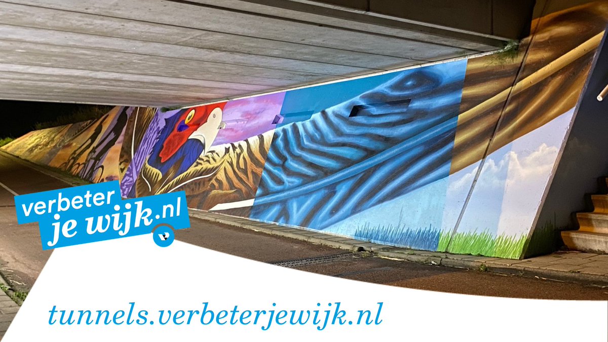gemVeenendaal's tweet photo. Afgelopen jaar hebben we de Spitsbergenweg-tunnel voorzien van prachtige streetart. Nu gaan we voor drie andere Veenendaalse tunnels hetzelfde doen! Wil jij meedenken over welke tunnels we kiezen en ook wat we op de wanden laten maken? Ga dan snel naar 👉 https://t.co/V3878tOVeL https://t.co/uAZcz1j4WY