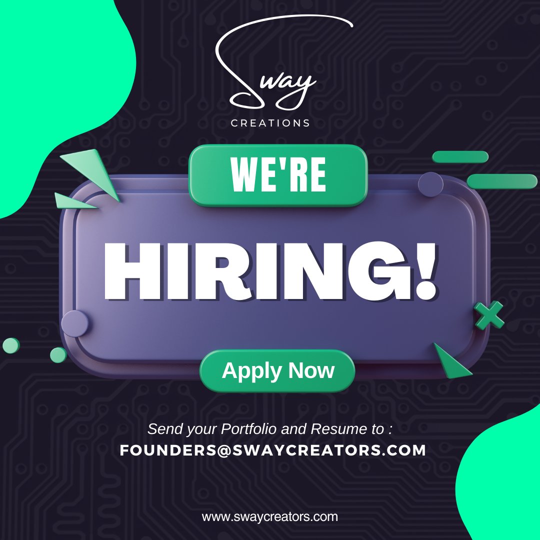 Sway__Creations's tweet photo. 2022 was a BIG year for us! 2023, going to be even bigger. 🔥

We're looking for talented video editors &amp; graphic designers to join our #TeamSway!

Interested or know someone? Share this post &amp; shoot us an email today!

#FeelTheSway #ExclusivelyYou

https://t.co/92sWOOqg71 https://t.co/GGwAQYS9cp