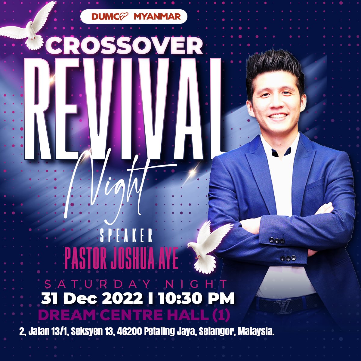 JoshuaAye2's tweet photo. Crossover Revival Night with Pastor Joshua Aye @ Malaysia DUMC https://t.co/iG5ENE3LJK