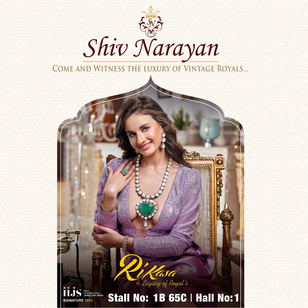 retailjwlrindia's tweet photo. Come and Witness the Magnificent World class Royal Luxury Vintage Jewellery Collections
Meet us at : Retail Jeweller India Forum and IIJS Signature Booth no 1B 65C Hall No 1
#ShivNarayan
#royaljewellery #royaljewelry #vintagejewelry #vintagejewellery #luxury #luxuryjewellery https://t.co/kf1Jv3Yuhl