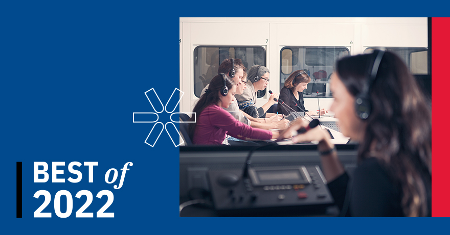 GlendonCampus's tweet photo. #BestOfGL: In February 2022, Public Services and Procurement Canada’s Translation Bureau announced new partnership with Glendon College to help develop Canada’s conference interpreter workforce. https://t.co/wwIKsS9pnQ | #BestofYU https://t.co/ismajKtLGN