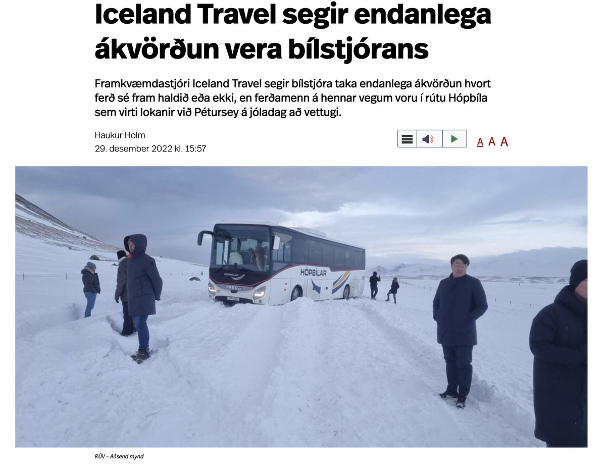 Það er aldeilis verið að henda bílstjóranum undir rútuna haaaa