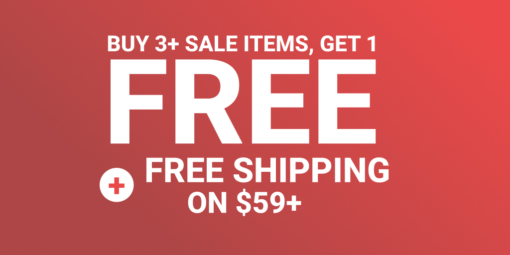 🎉 We're going out with a bang! Get a free sale item when you buy 3 or more sale items and get free shipping on orders over $59 or more with code 57JDWC.
shorturl.at/dfimQ