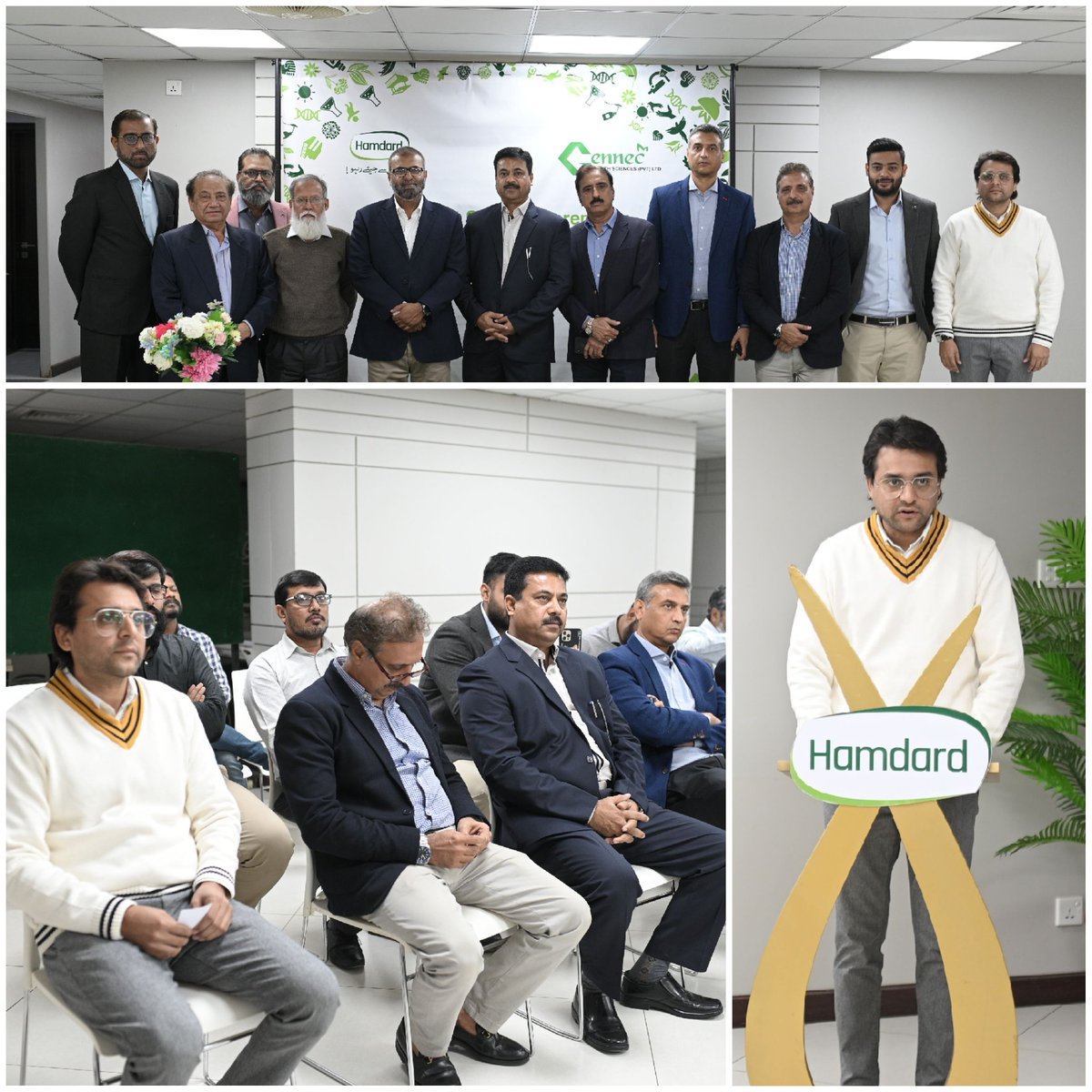 sapasha12's tweet photo. Hamdard Pakistan and Gennec Health Sciences join hands for manufacturing services.
This partnership marks a significant step forward in our commitment to advancing healthcare in the region. 
#HamdardPakistan #HamdardGroup #healthcare #collaboration https://t.co/MjSJXLR4fI
