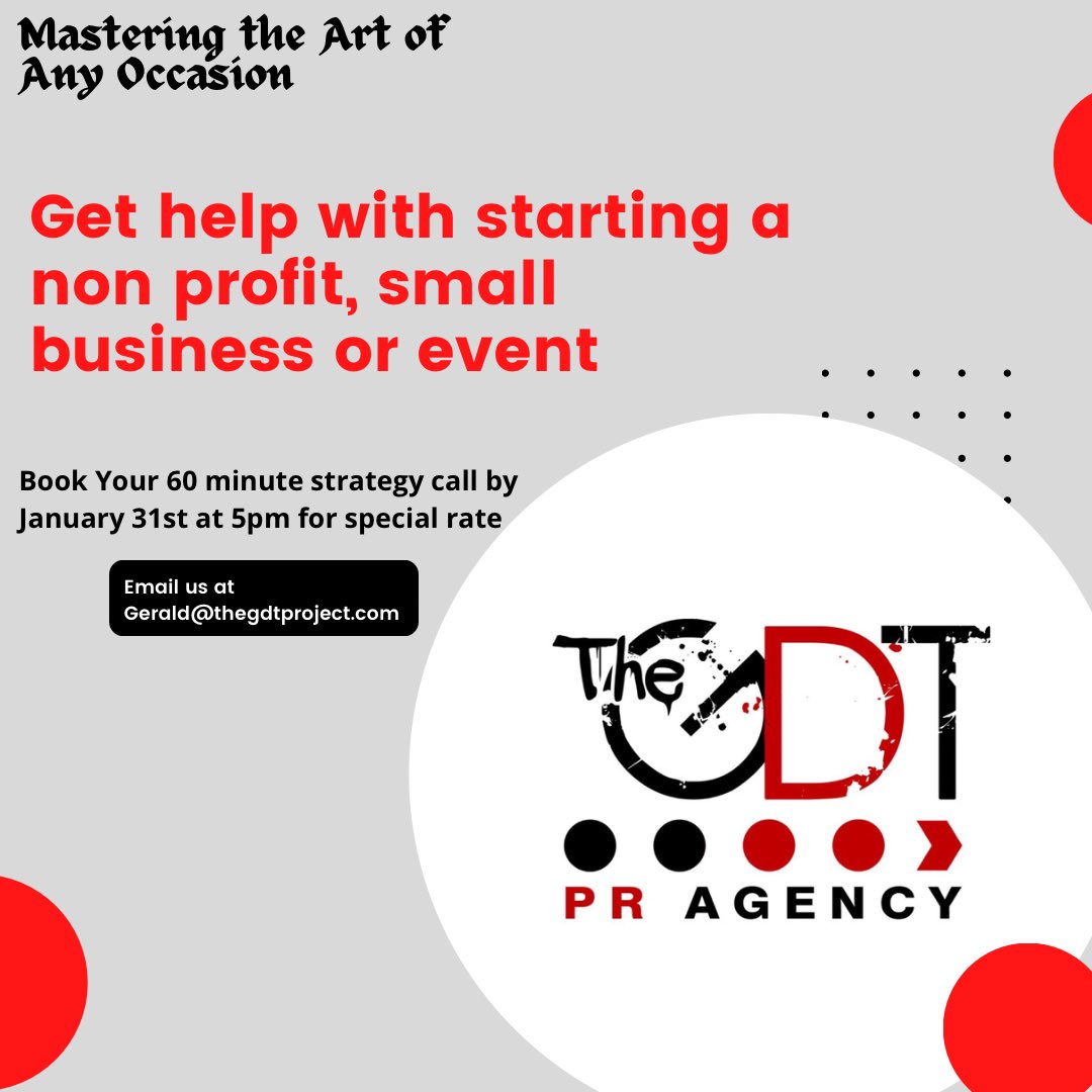 TheGDTPR's tweet photo. We’re celebrating 10 years of business in 2023. We’ve worked with emerging artists, luxury brands, corps, beauty brands, non-profit, and individuals of high profile.

With a track record of proven success, we’re ready to assist very serious individuals. Hit us today! https://t.co/226jluhni0