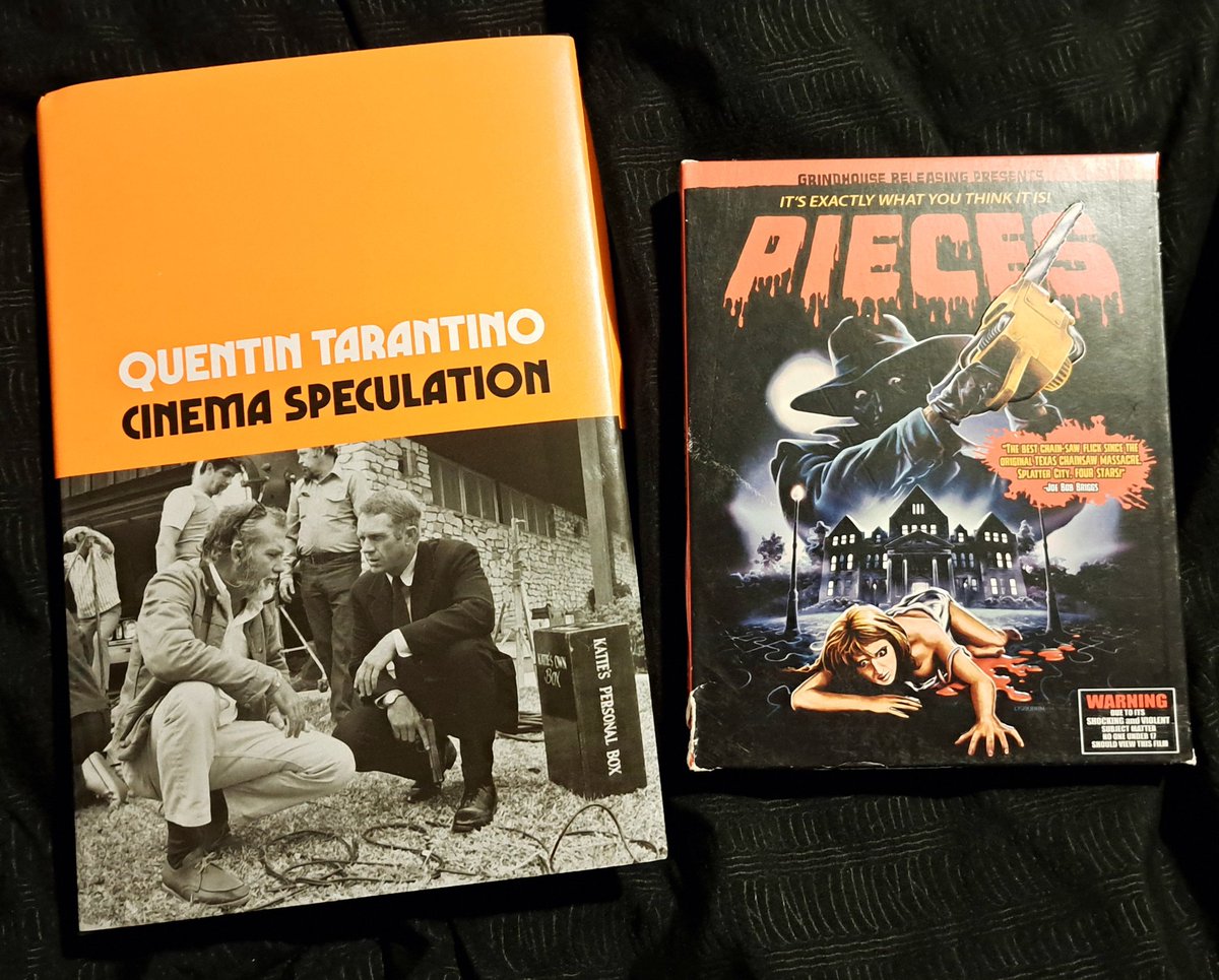 Sick day reading and viewing...
I love books like this and with QT writing it,should be fun...and  BASTARD!!!
@VideoArchives @GrindhouseFilm #pieces #gorefilm #cinemaspeculation #moviebooks #cultclassics #feellikeshit