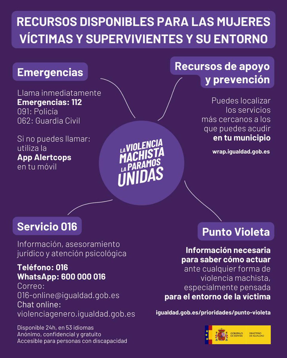 _PabloFdez_'s tweet photo. Compartid para ayudar a frenar la violencia machista y evitar más asesinatos. Todos y todas podemos implicarnos y colaborar ante cualquier indicio de violencia. 

#NiUnaMenos https://t.co/4l1QuicTmj