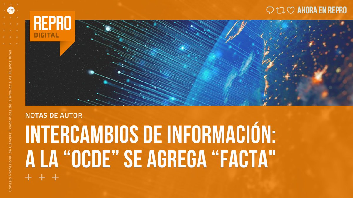 cpcebuenosaires's tweet photo. #AhoraEnRepro En esta primera parte del análisis, la autora brinda precisiones respecto al acuerdo firmado entre Argentina y Estados Unidos. Implicancias de la informática tributaria y la colaboración entre Estados.
Por @te_gomez✍️
https://t.co/u7XXT3lLrj https://t.co/5eT6HgWXSD