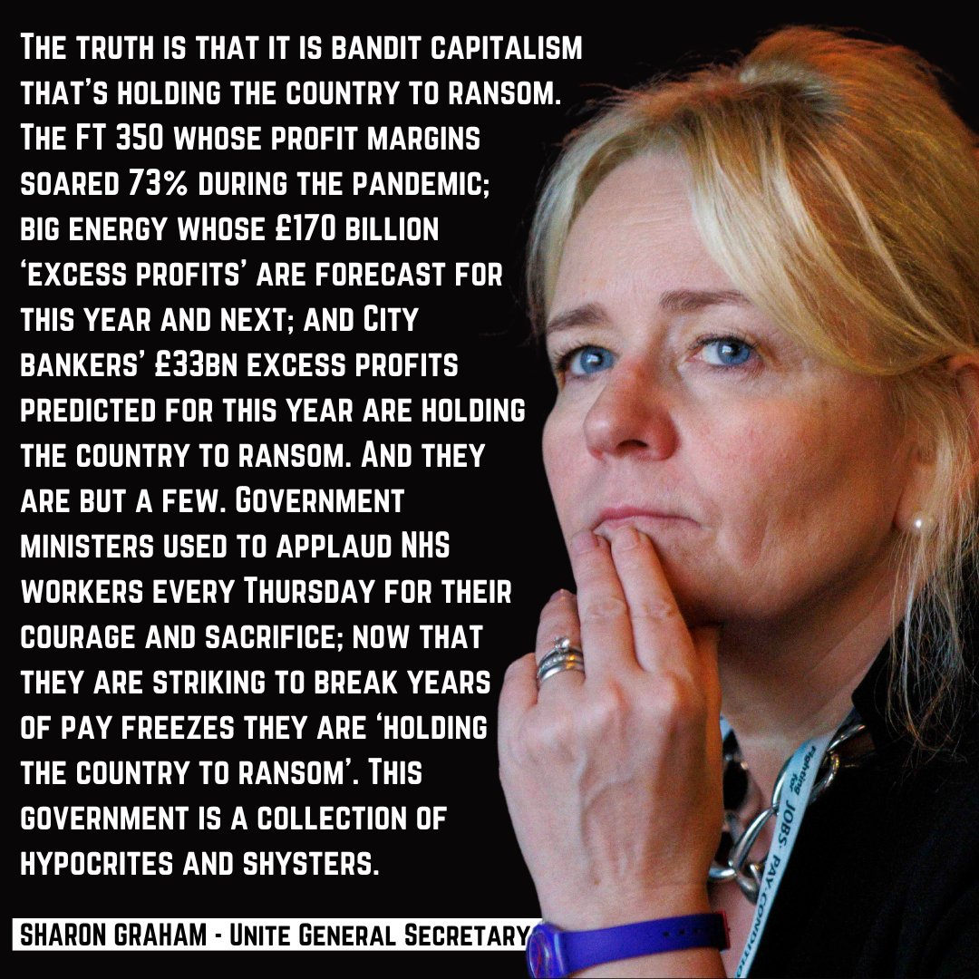 The <a href="/GOVUK/">GOV.UK</a> is spinning a web of lies to divert the blame for who's really responsible for the economic crisis engulfing the country. The unions ‘holding the country to ransom’ is another to add to their long list. @BWallaceMP's comments are puerile. 👉 unitetheunion.org/news-events/ne…