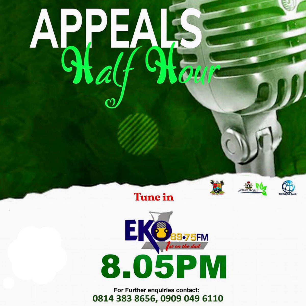 LeshiDaniel's tweet photo. Join me tonight 
Let’s talk about Lagos Appeals project 
@akinwale_cfi @LAGOSAPPEALS @lagosagric1 https://t.co/wENRz0f1yX