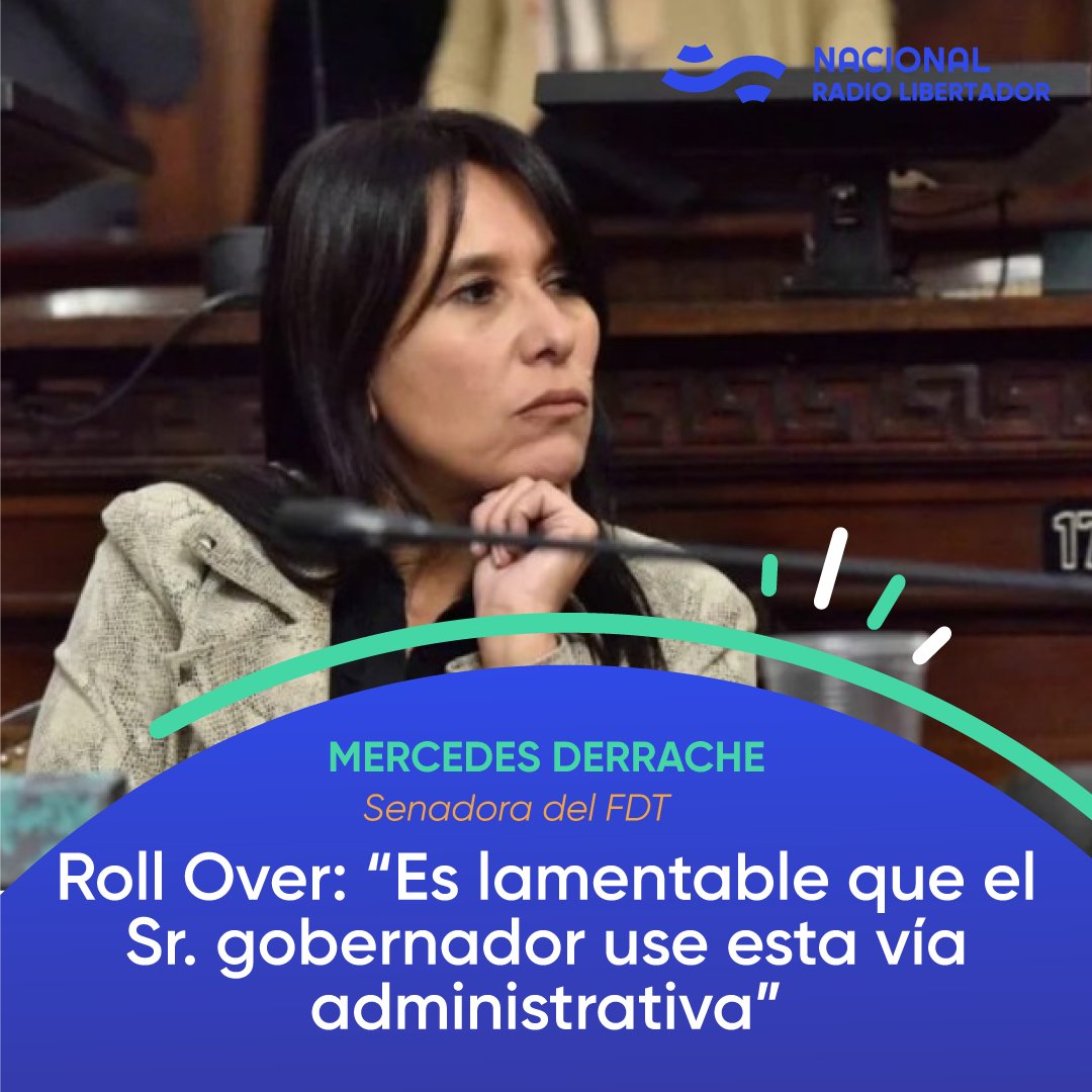 📻#MuchasGracias| Roll Over: “Es lamentable que el Sr. gobernador use esta vía administrativa”
<a href="/mmderrache/">Mercedes Derrache</a> del FDT, se expresó sobre la deuda de la provincia de Mendoza y sostuvo que es ilegal el decreto del gobernador 
📲radionacional.com.ar/roll-over-es-l…