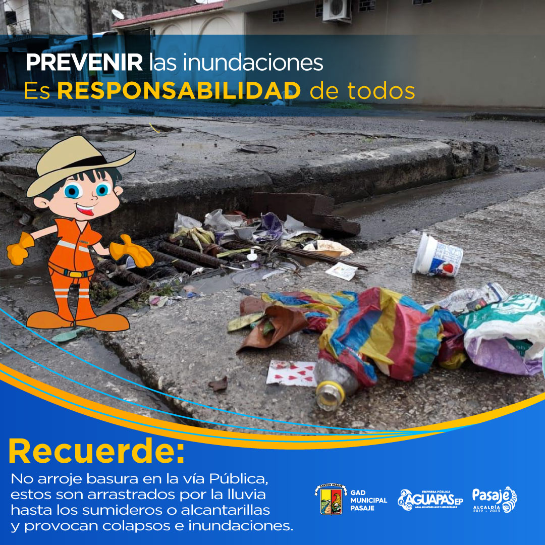 Aguapasaje's tweet photo. ‼️ Haz Tú parte ‼️
Estamos en temporada invernal y prevenir las inundaciones, es RESPONSABILIDAD de todos!!
🚯No arrojes desechos en la vía pública.
#CesarAlcalde #contamoscontigoscuentaconnosotros https://t.co/rE0gW95lKd