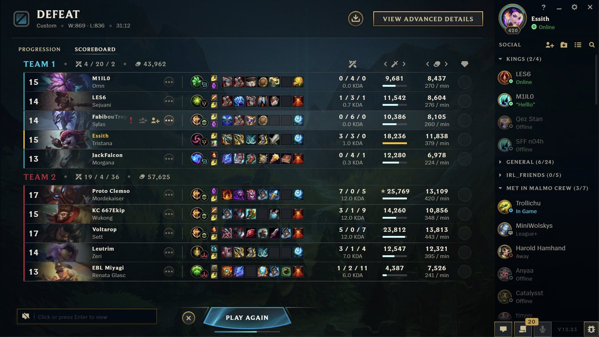 XS_Excel's tweet photo. Sadly we fall to @LeBlueWall and are knocked out of @MasterFansGG contention. GG WP! Can't wait for the next one! https://t.co/bxNOFMpgbg