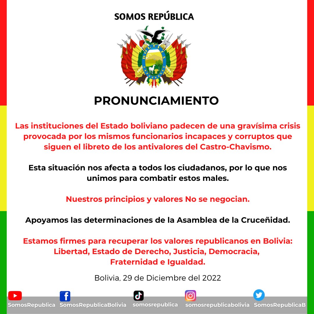 Firmes por Bolivia #AmoMiPaís #BoliviaSeRespeta #SomosRepública