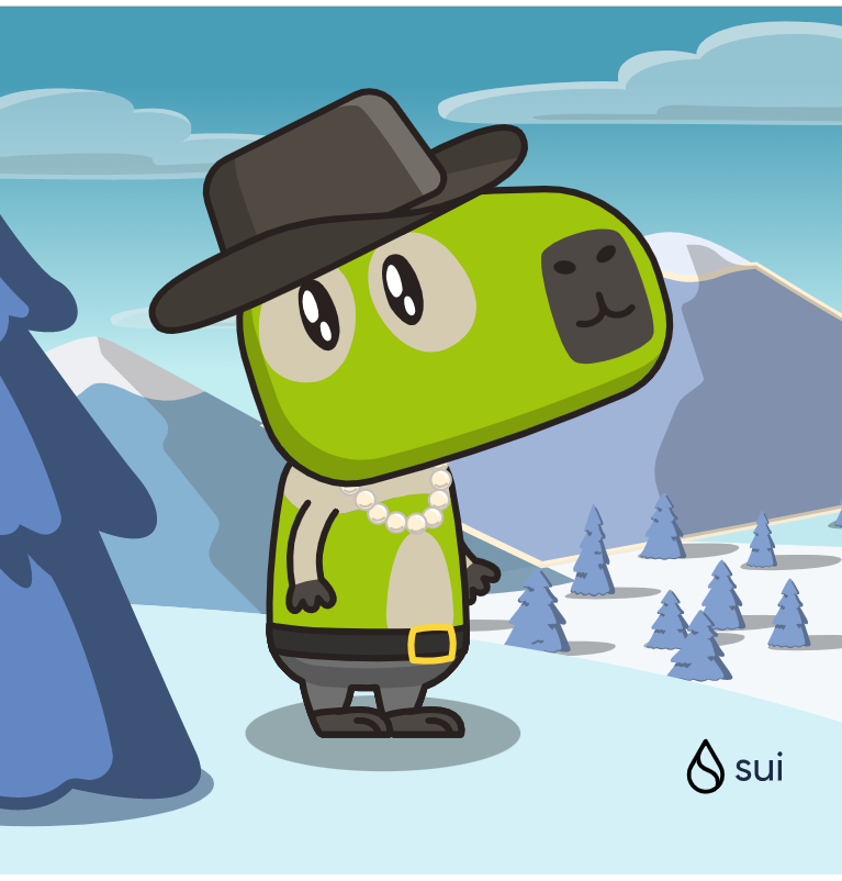 Yurukyky's tweet photo. I'm a green Don Capy, and today I'm going to the party without a shirt, although it's a little cold.  But then everyone will know what an expensive pearl necklace I have and what a SuperBoss I am🥰🥰🥰
Create your own Capy here:  https://t.co/XNtiypptmj #CapyHolidays https://t.co/EmxrBOxW9n