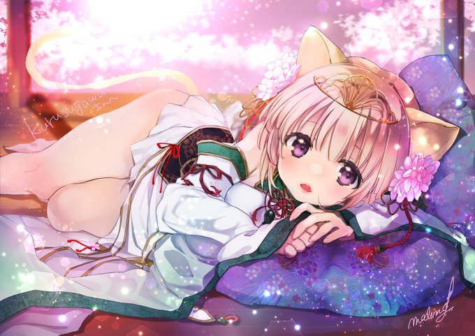 MALINO様(@tibiMALINO)に千桃の翡翠帝ネコVerを描いて頂きました!ありがとうございました!
#オーガスト #千桃 #鴇田奏海 