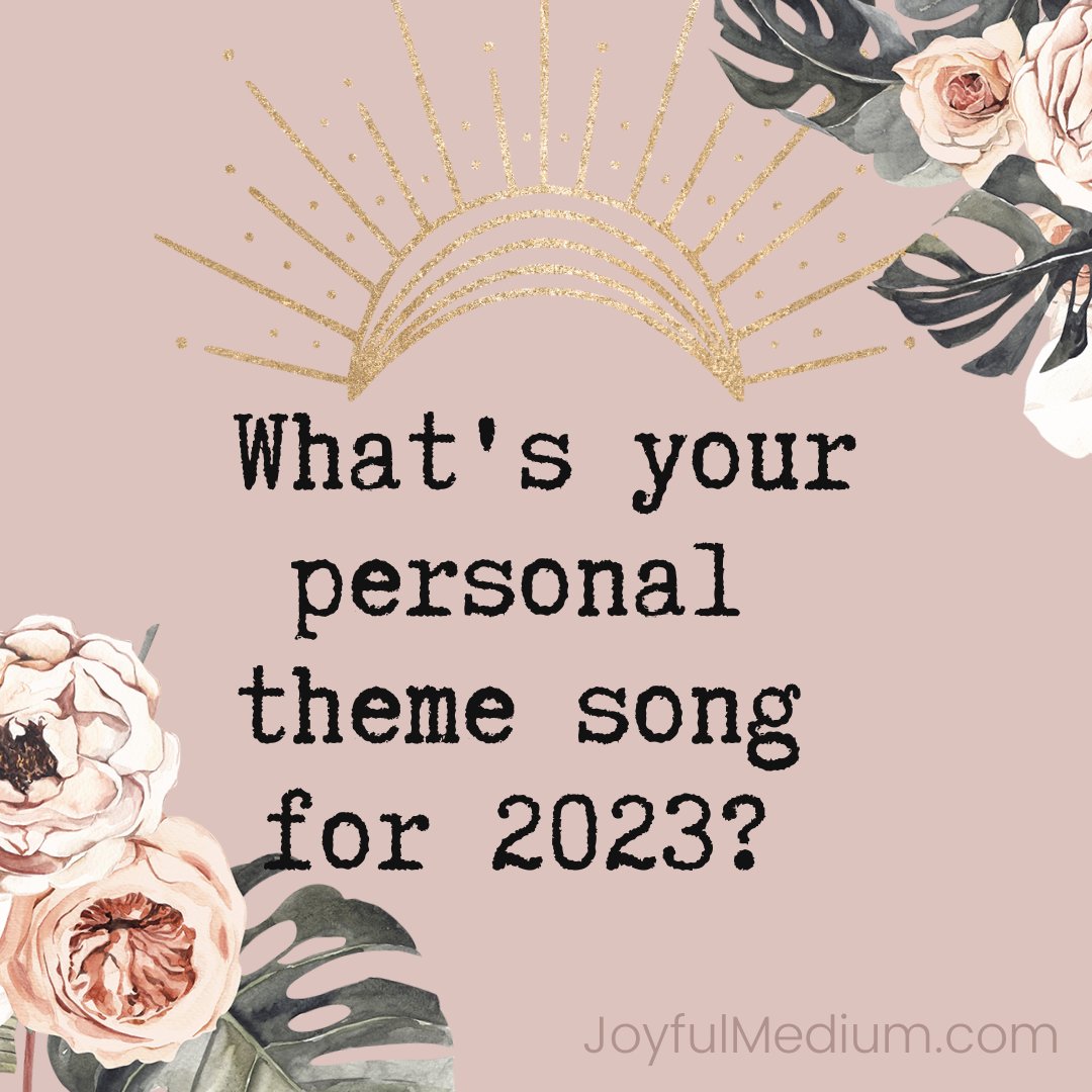 joygiovanni's tweet photo. The last couple years I've chosen a theme song. The song should represent the "theme" or what you want to be/create in 2023. You can listen to it all year to tap into the vibe you want to create from!! What's YOUR personal theme song for 2023? https://t.co/UNa1J15Kxj