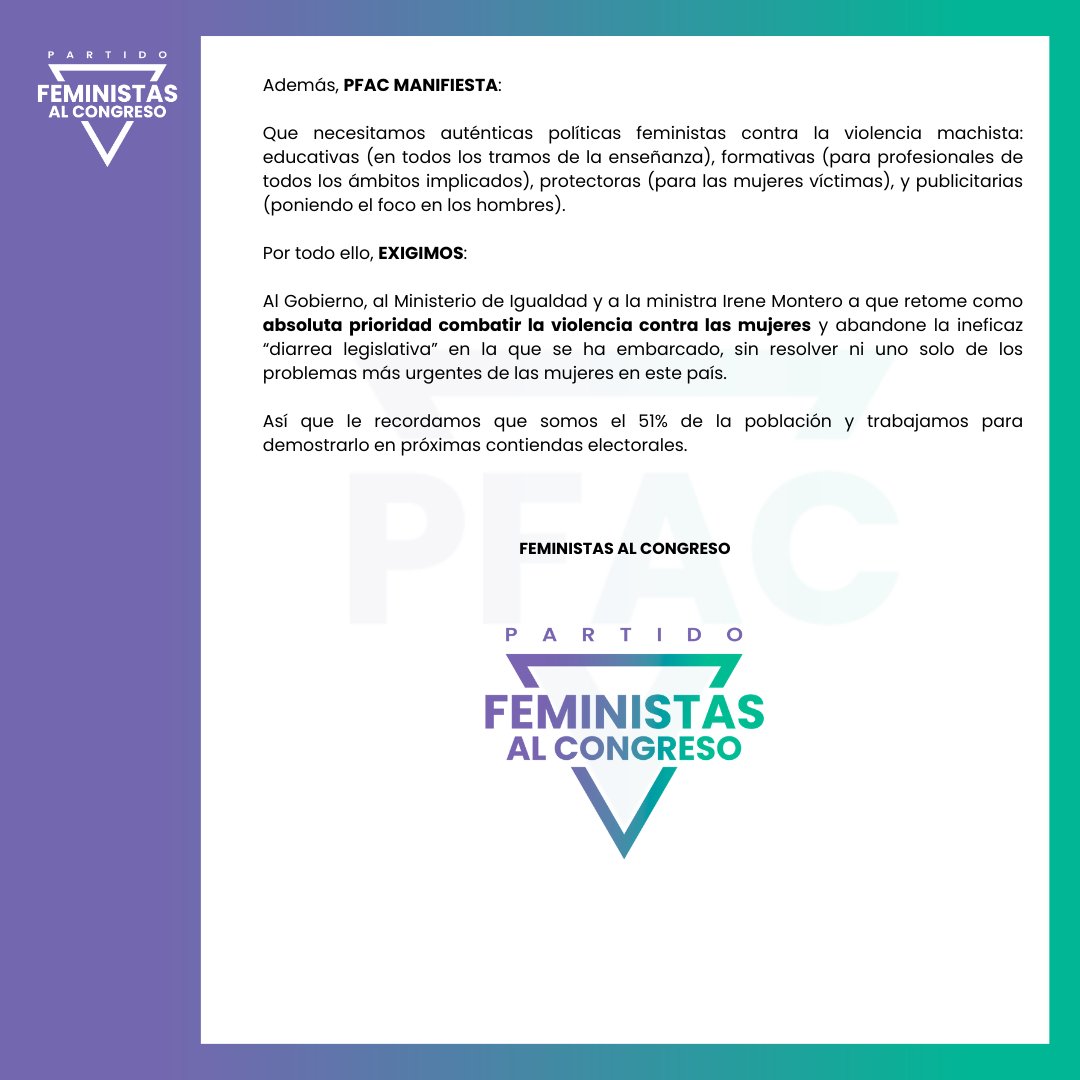 Partido Feministas Al Congreso tweet media