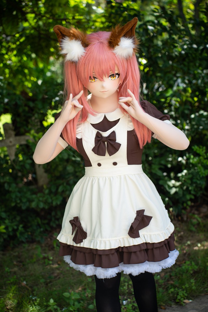 #kigurumi #着ぐるみ 
算是存了好久的图片了，总是忘记，发一下！
📷<a href="/Kimidiandian/">一只小点点点</a> 
女仆狐狸营业！