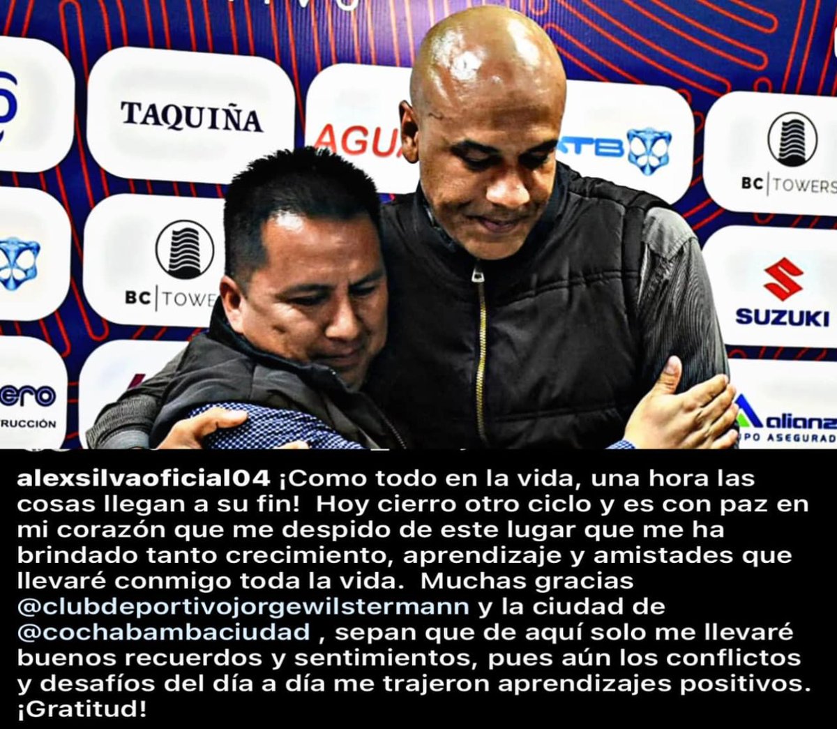 ramirocamacho1's tweet photo. #Reflexiones
Por fin se marcha #AlexDaSilva de @JorgeWilsterman, uno esperaba expresiones de pedir disculpas al periodismo cochabambino por el mal trato recibido por parte de este colaborador rentado. Se va sin pena ni gloria. Que en su época de jugador tuvo otra actitud. https://t.co/P3d24ugr16